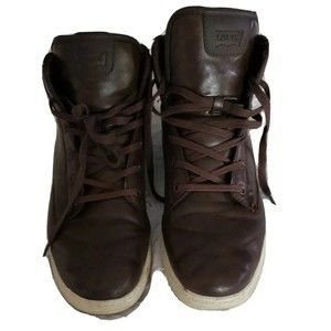 Levis   Mens  Lace Up High Top Sneakers Shoes Sz 13